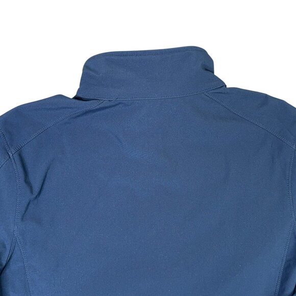Shell Oil Jacket Womens Large Navy Blue Full Zip Soft Shell Fleece Lined Winter - Picture 9 of 11